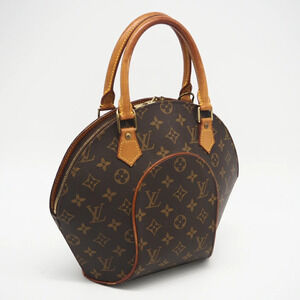 Louis Vuitton Monogram Ellipse Handbag Brown Canvas Leather